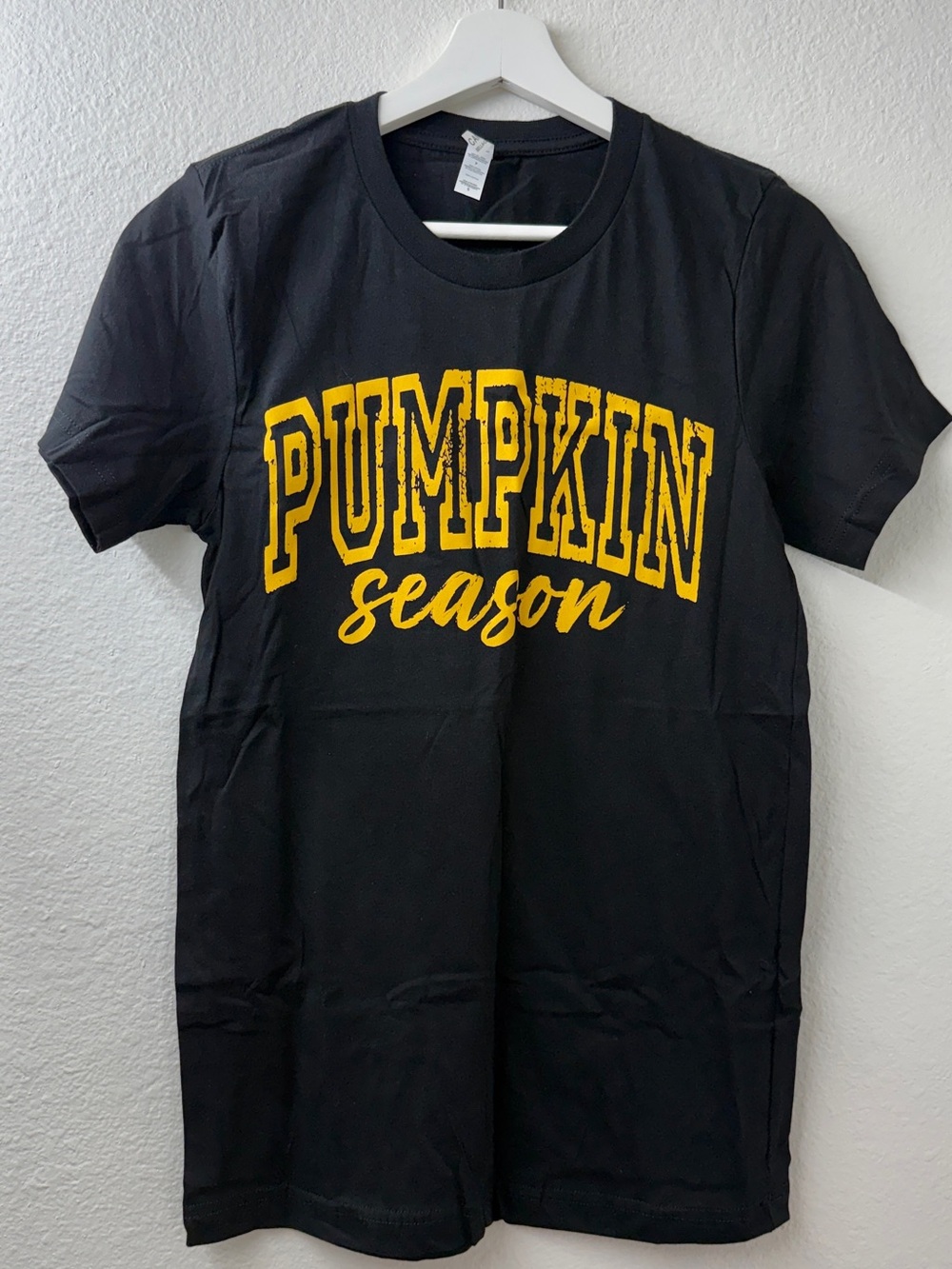 Pumpkin Season Graphic Tee - Black/Yellow
